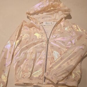 Bonpoint Iridescent Pink Kids Raincoat